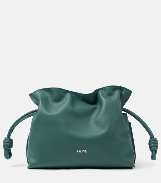 Loewe Flamenco Mini leather clutch. Shop Loewe Clutches for women now.