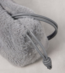 Loewe Flamenco Small faux fur clutch
