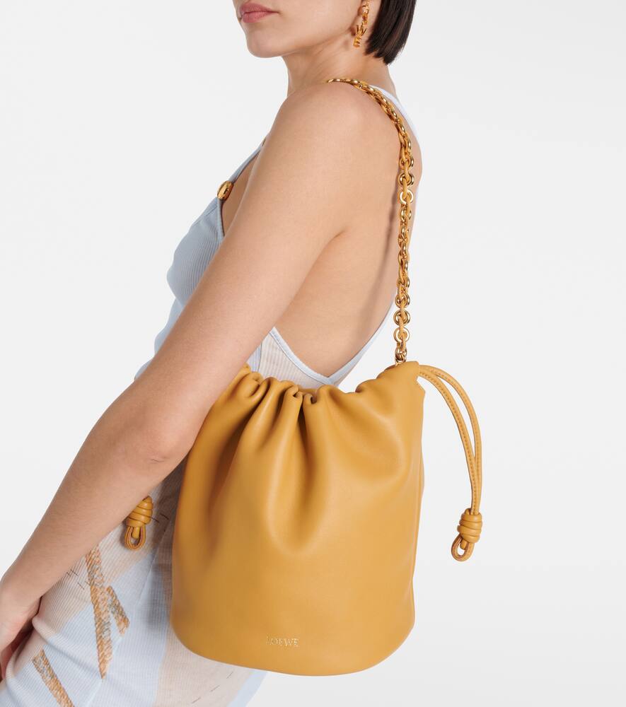 Loewe Flamenco Small leather bucket bag