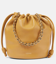 Loewe Flamenco Small leather bucket bag. Shop Loewe Shoulder Bags for women now.