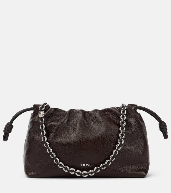 Loewe Flamenco Small leather bucket bag. Shop Loewe Shoulder Bags for women now.