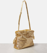 Loewe Flamenco Small metallic leather clutch
