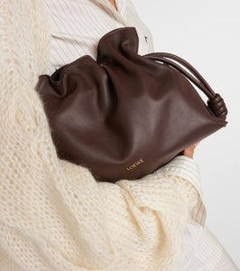 Loewe Flamenco leather clutch