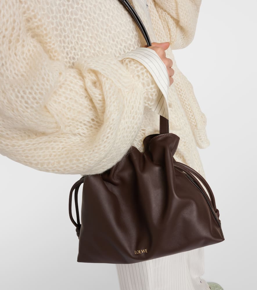 Loewe Flamenco leather clutch