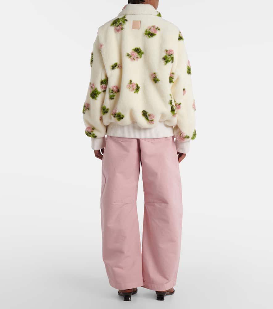 Loewe Floral fleece jacket
