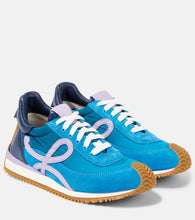 Loewe Flow Runner 2.0 suede-trimmed sneakers