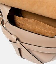 Loewe Gate Dual Small leather and jacquard shoulder bag