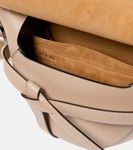 Loewe Gate Dual Small leather and jacquard shoulder bag