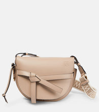 Loewe Gate Dual Small leather and jacquard shoulder bag. Shop Loewe Shoulder Bags for women now.