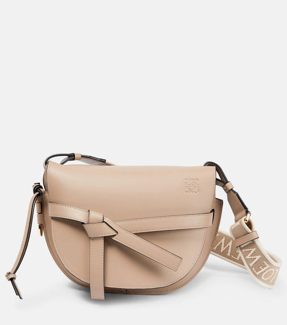 Loewe Gate Dual Small leather and jacquard shoulder bag. Shop Loewe Shoulder Bags for women now.