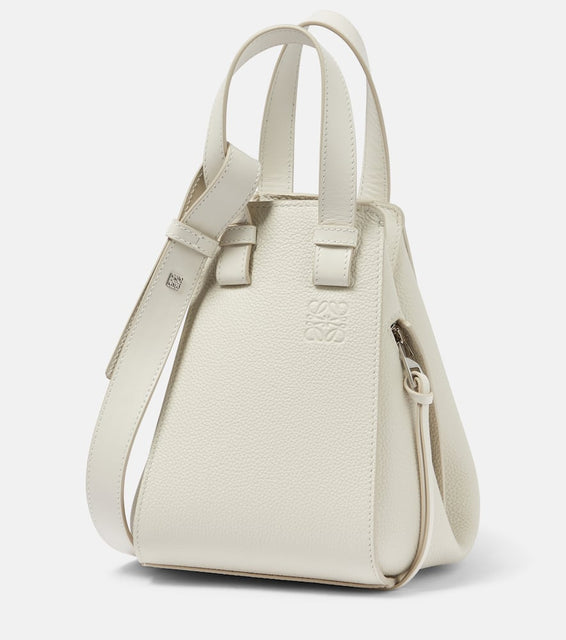 Loewe Hammock Compact leather tote bag. Shop Loewe Top-Handle Bags for women now.