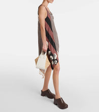 Loewe Hammock Compact raffia shoulder bag