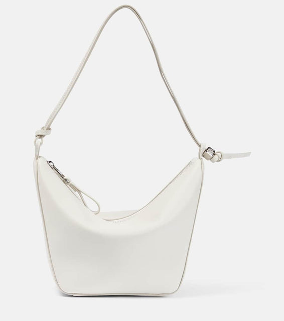 Loewe Hammock Mini leather shoulder bag. Shop Loewe Shoulder Bags for women now.