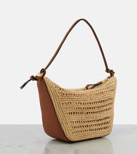 Loewe Hammock Mini raffia shoulder bag
