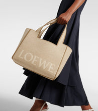 Loewe Loewe Font Medium jacquard canvas tote bag