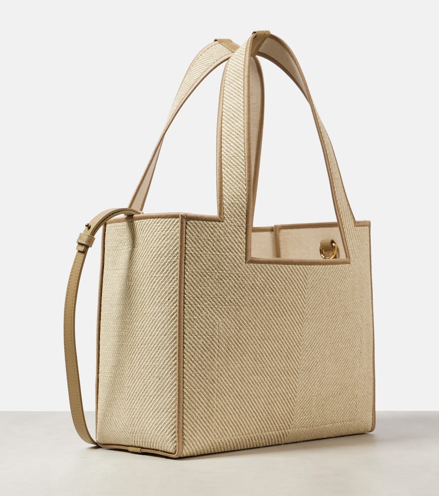 Loewe Loewe Font Medium jacquard canvas tote bag