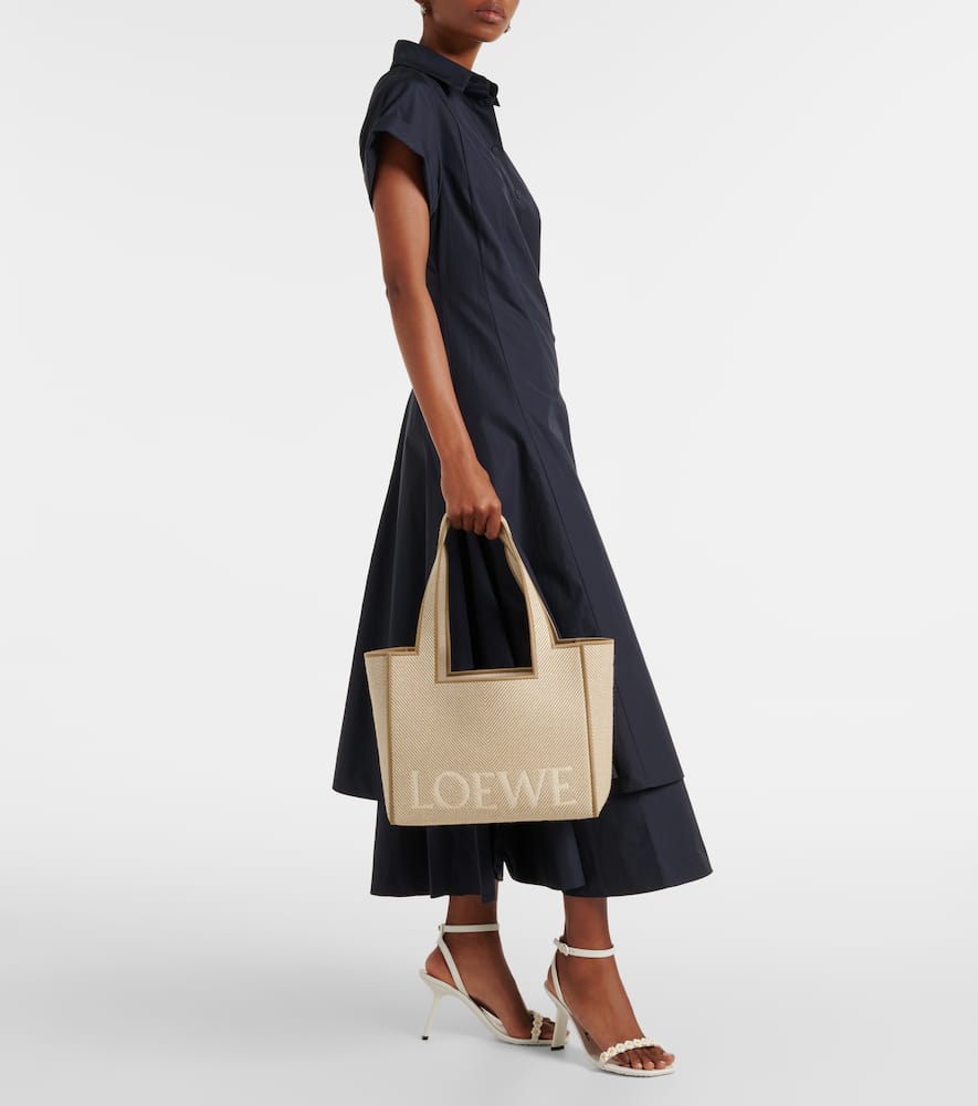 Loewe Loewe Font Medium jacquard canvas tote bag