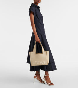 Loewe Loewe Font Medium jacquard canvas tote bag