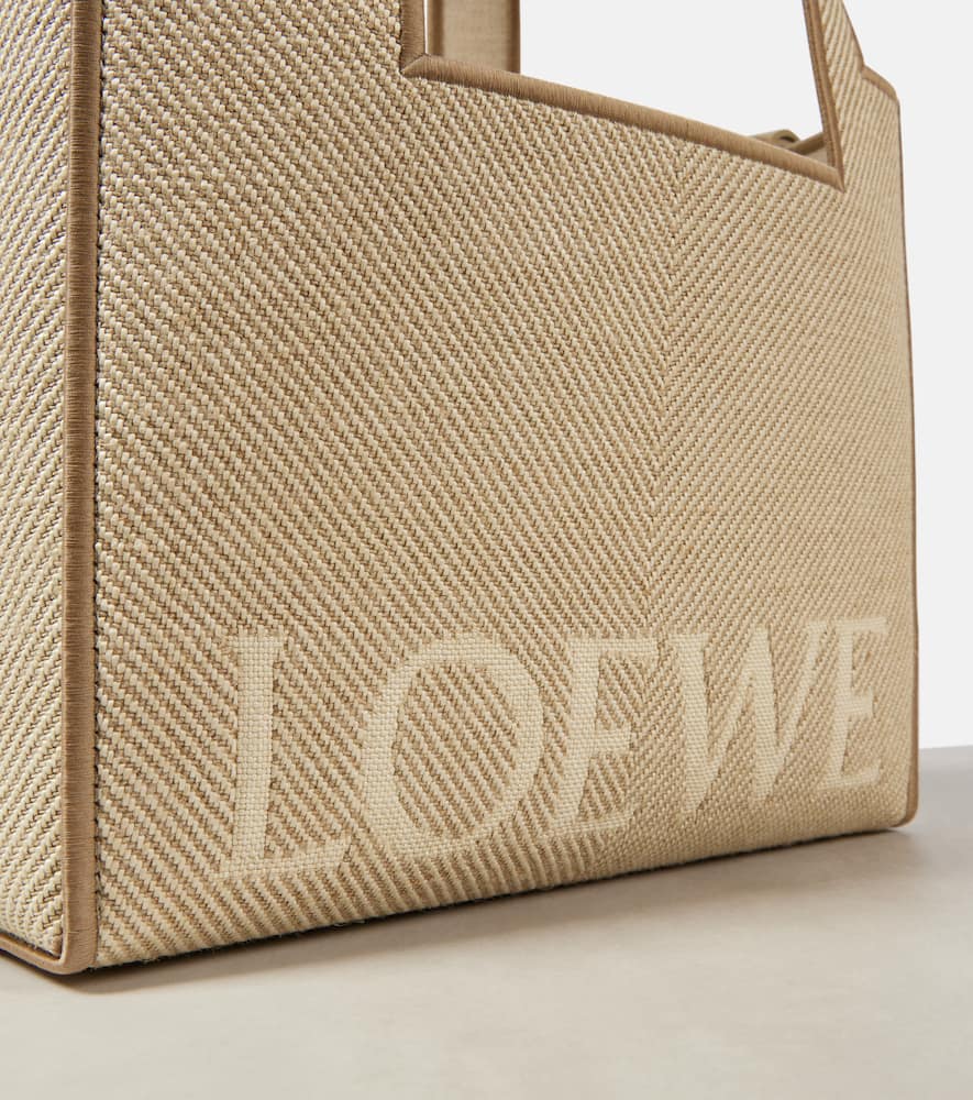 Loewe Loewe Font Medium jacquard canvas tote bag