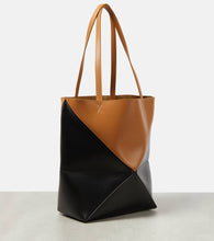 Loewe Logo leather tote bag
