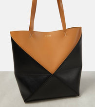 Loewe Logo leather tote bag