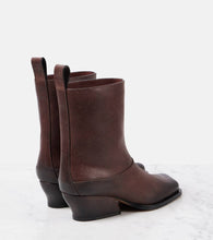 Loewe Onda 45 leather ankle boots