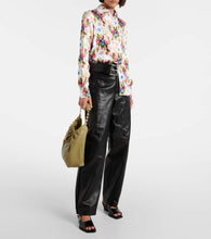 Loewe Onda brushed leather mules