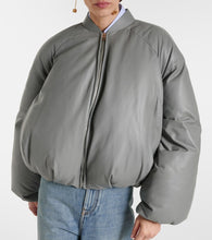 Loewe Padded leather bomber jacket