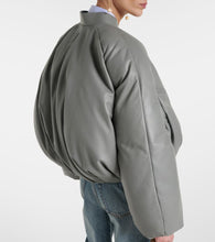 Loewe Padded leather bomber jacket