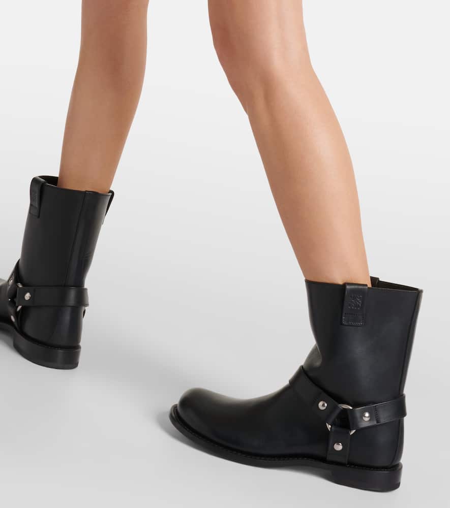 Loewe Paula's Ibiza Campo leather biker boots