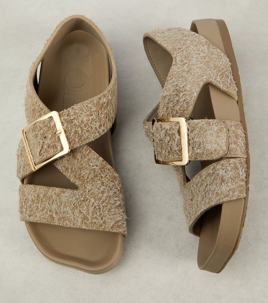 Loewe Paula's Ibiza Ease brushed suede sandals