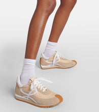 Loewe Paula's Ibiza Flow Runner suede-trimmed sneakers