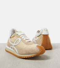 Loewe Paula's Ibiza Flow Runner suede-trimmed sneakers