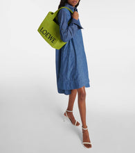 Loewe Paula's Ibiza Font Medium raffia shopper