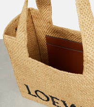 Loewe Paula's Ibiza Medium logo raffia tote bag