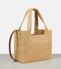 Loewe Paula's Ibiza Medium logo raffia tote bag