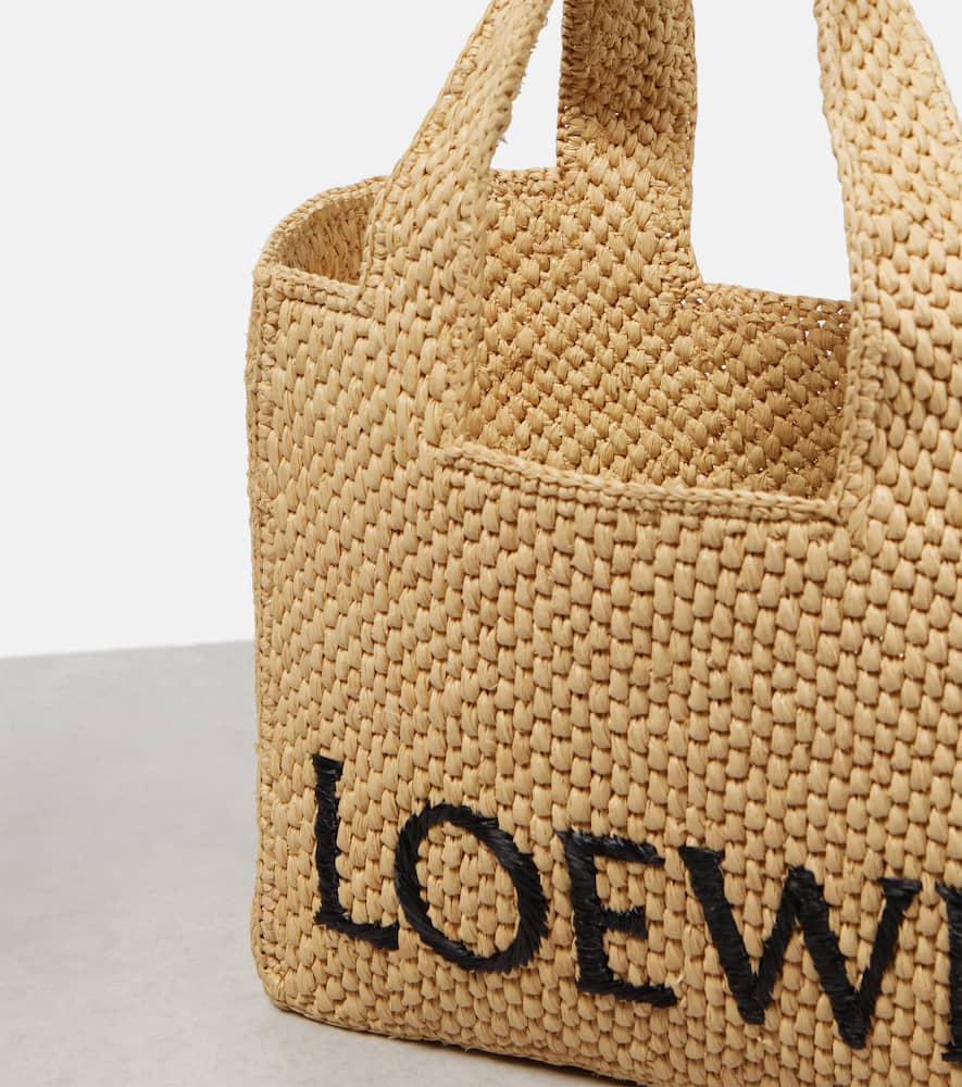 Loewe Paula's Ibiza Small logo raffia tote bag