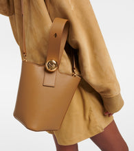 Loewe Pebble Mini leather bucket bag
