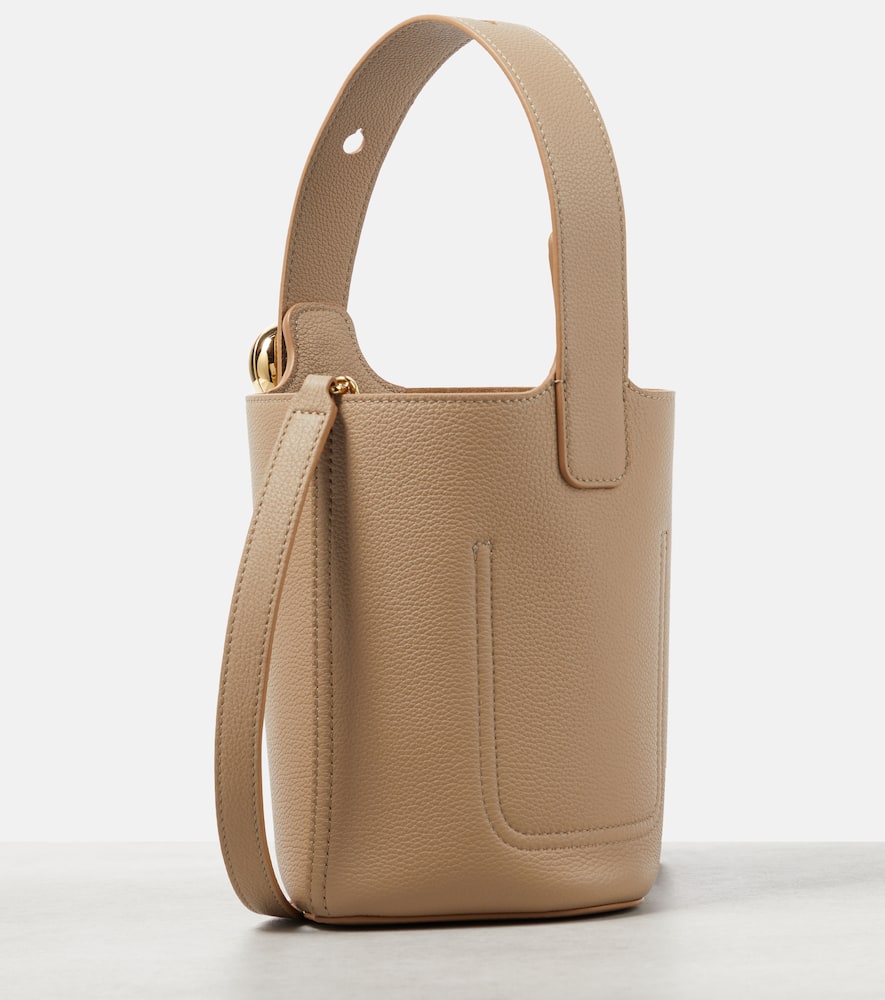 Loewe Pebble Mini leather bucket bag