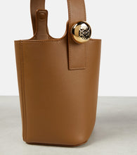 Loewe Pebble Mini leather bucket bag