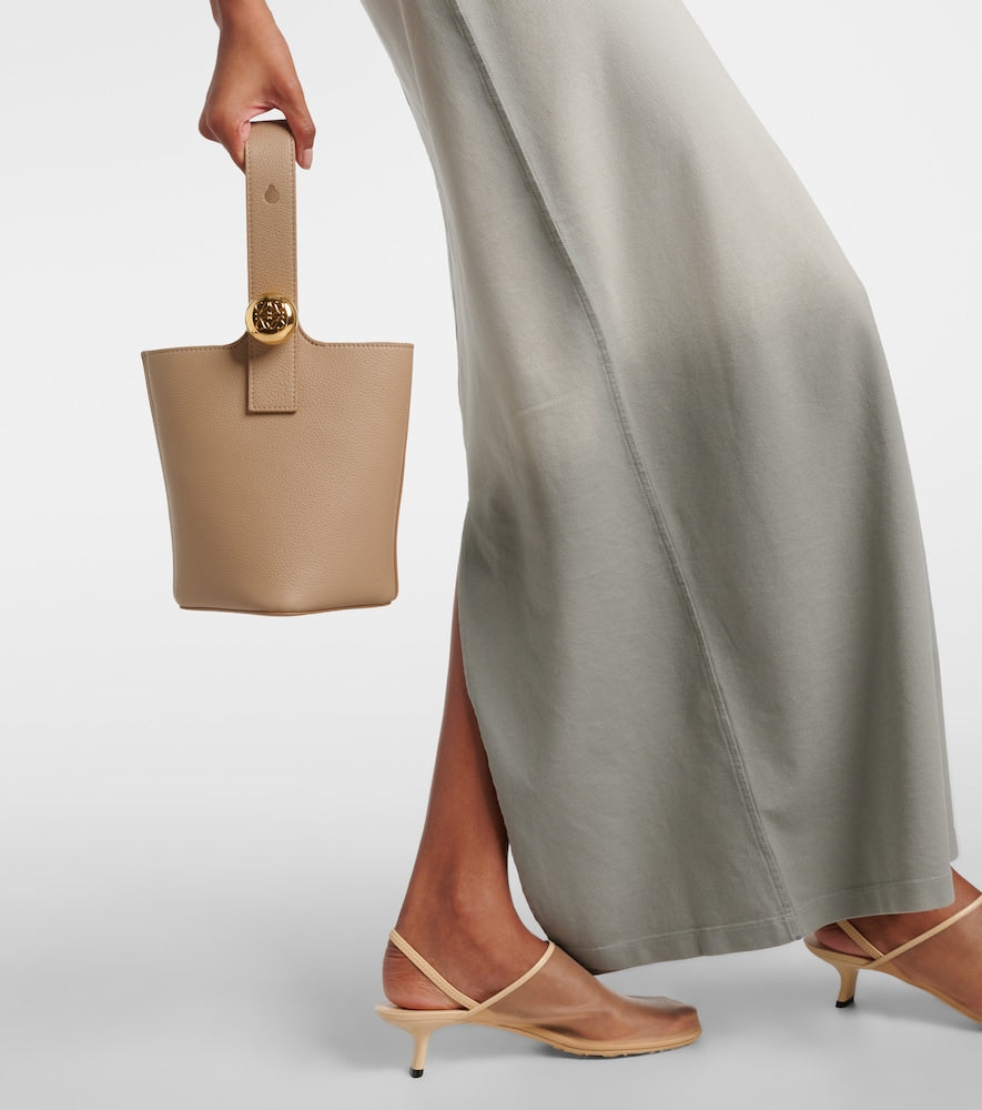 Loewe Pebble Mini leather bucket bag