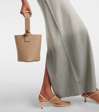 Loewe Pebble Mini leather bucket bag