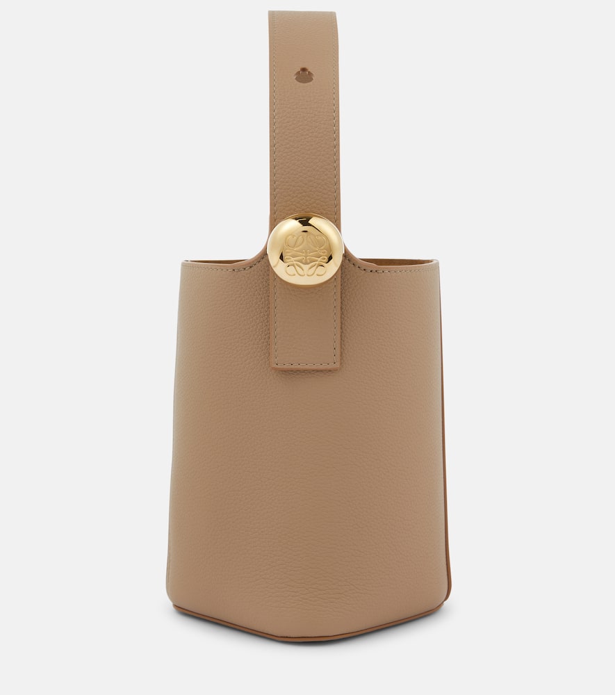 Loewe Pebble Mini leather bucket bag. Shop Loewe Top-Handle Bags for women now.