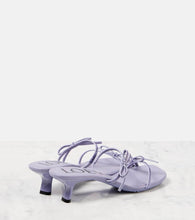 Loewe Petal 45 bow-detail suede sandals
