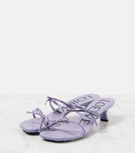 Loewe Petal 45 bow-detail suede sandals