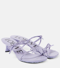 Loewe Petal 45 bow-detail suede sandals