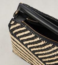 Loewe Puzzle Edge Small raffia shoulder bag