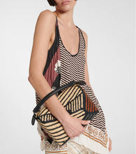 Loewe Puzzle Edge Small raffia shoulder bag