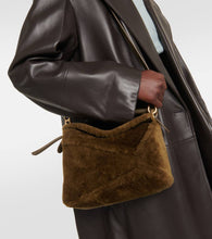 Loewe Puzzle Edge shearling shoulder bag