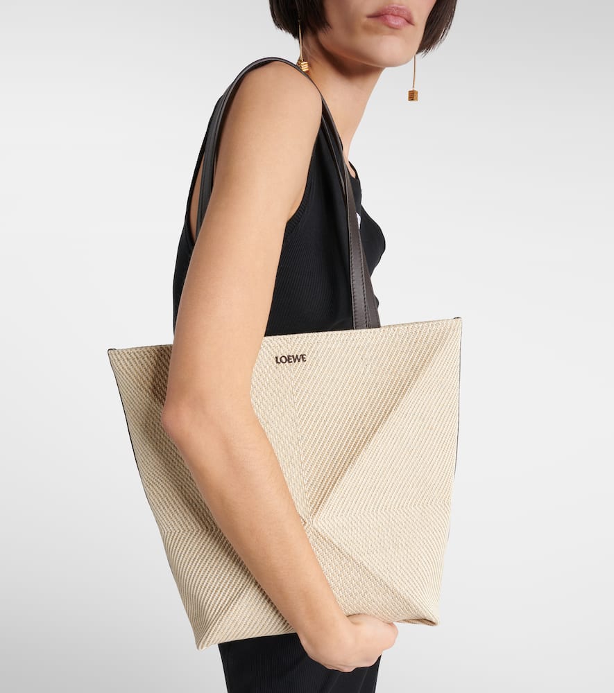 Loewe Puzzle Fold Medium canvas tote bag